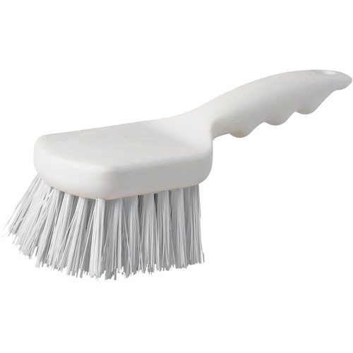 Short Handle Pot Brush, 9" L, Polypropylene Bristles, White Southpoint Industrial Supply
