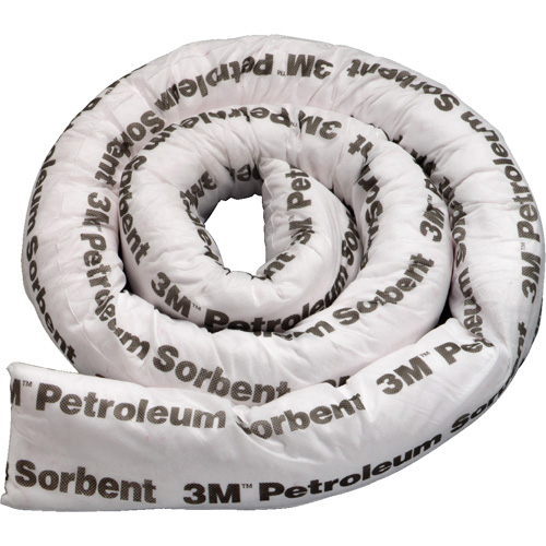 Petroleum Sorbent Double Boom, Oil Only, 8' L x 3" W, 15.7 gal Absorbancy Southpoint Industrial Supply