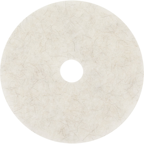 Natural Blend Pad, 17", Burnishing, White Southpoint Industrial Supply