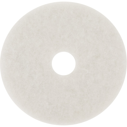 Tampon pour planchers, 10", Lustrage/Nettoyage/Polissage, Blanc Southpoint Industrial Supply