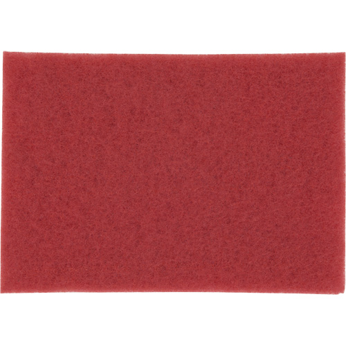 Tampon haute performance, 14" x32", Lustrage/Nettoyage, Rouge Southpoint Industrial Supply