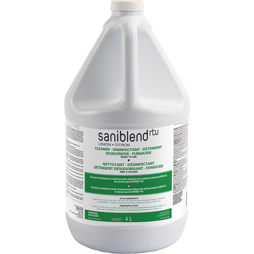 SaniBlend Ready-To-Use Disinfectant & Sanitizer, 4 L, Jug Southpoint Industrial Supply