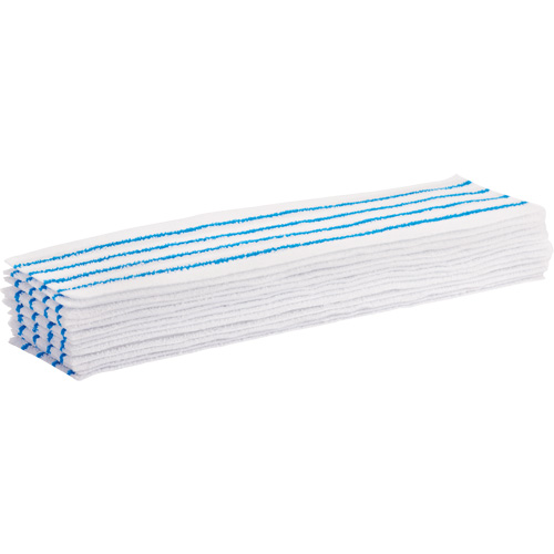 Disposable Mop Pad, Hook and Loop Style, Microfibre, 18" L x 4" W Southpoint Industrial Supply