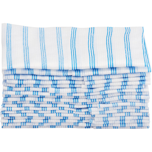 Disposable Single-Use Cloths, Microfibre, Blue/White Southpoint Industrial Supply