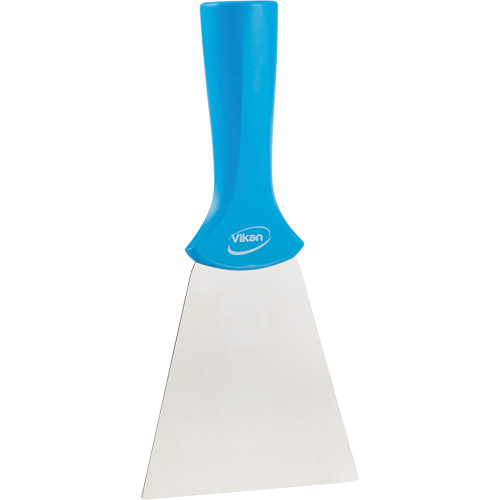 Grattoir en acier inoxydable avec poign&eacute;e montable sur manche, Bleu, 4" la x 8" lo Southpoint Industrial Supply
