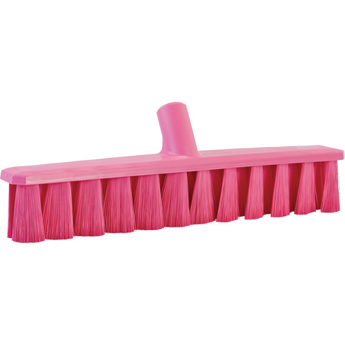 UST Soft Push Broom, Fine Bristles, 15-1/4", Polyester, Pink Southpoint Industrial Supply