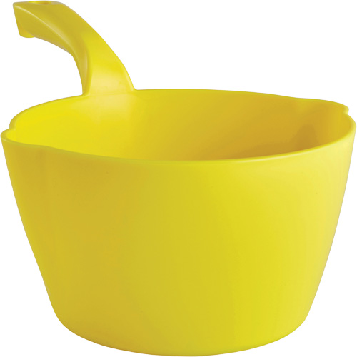 Round Bowl Scoop, Plastic, Yellow, 64 oz. Southpoint Industrial Supply