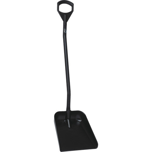 Ergonomic Large Blade Shovel, 51" Length, Plastic, Black Southpoint Industrial Supply