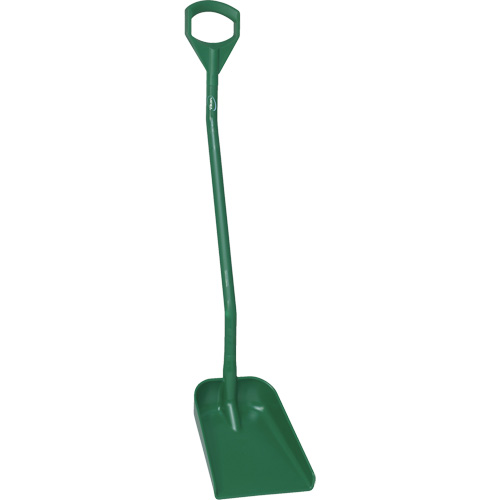 Pelle ergonomique &agrave; lame r&eacute;duite, Longueur de 50", Plastique, Vert Southpoint Industrial Supply