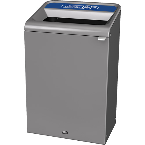 Configure Mixed Recycling Waste Container, Bulk/Curbside/Deskside, Steel, 33 US gal. Southpoint Industrial Supply