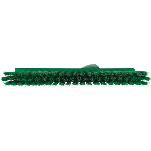 Balai biseaut&eacute; avec pas de vis inclin&eacute;, Crins Moyen, 10", Polyester, Vert Southpoint Industrial Supply