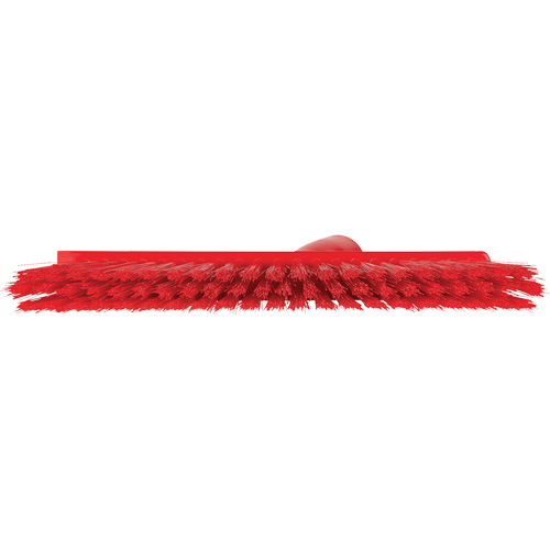 Balai biseaut&eacute; avec pas de vis inclin&eacute;, Crins Moyen, 10", Polyester, Rouge Southpoint Industrial Supply