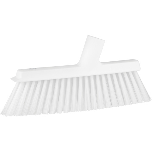 Balai biseaut&eacute; avec pas de vis inclin&eacute;, Crins Moyen, 10", Polyester, Blanc Southpoint Industrial Supply