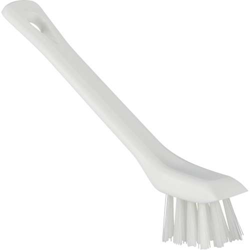Brosse avec rebord grattoir, Soies Ferme, Longueur de 6", Blanc Southpoint Industrial Supply