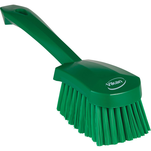 Short-Handled Washing Brush, Soft Bristles, 10-1/2" Long, Green Southpoint Industrial Supply