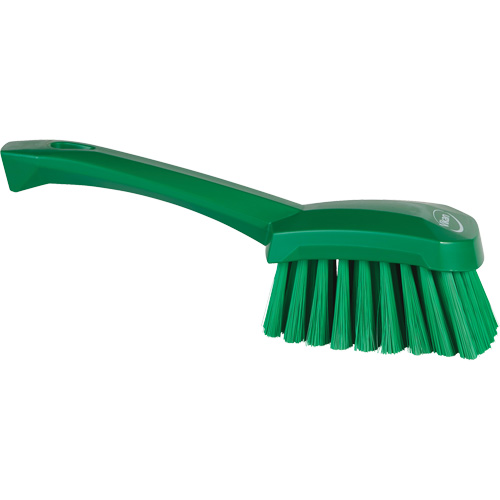 Short-Handled Washing Brush, Soft Bristles, 10-1/2" Long, Green Southpoint Industrial Supply