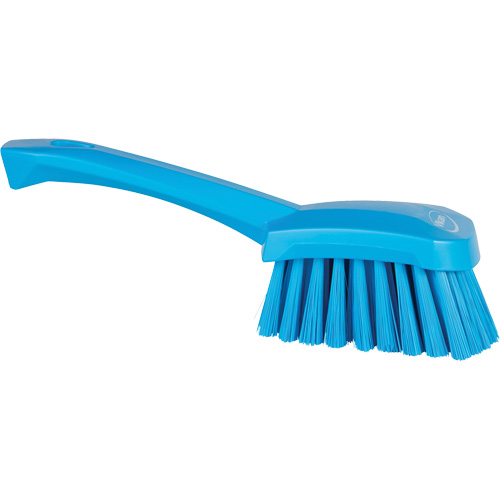 Brosse &agrave; r&eacute;curer avec manche court, Soies Doux, Longueur de 10-1/2", Bleu Southpoint Industrial Supply