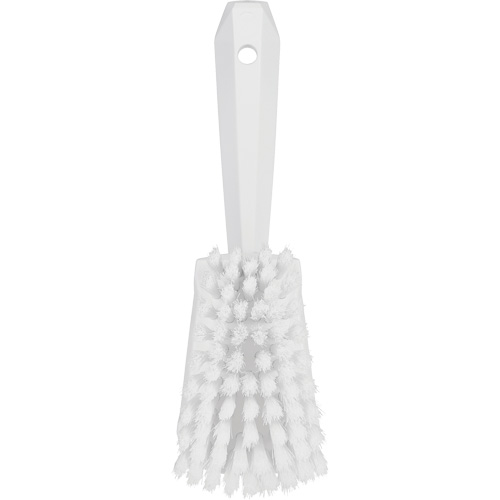 Short-Handled Washing Brush, Soft Bristles, 10-1/2" Long, White Southpoint Industrial Supply