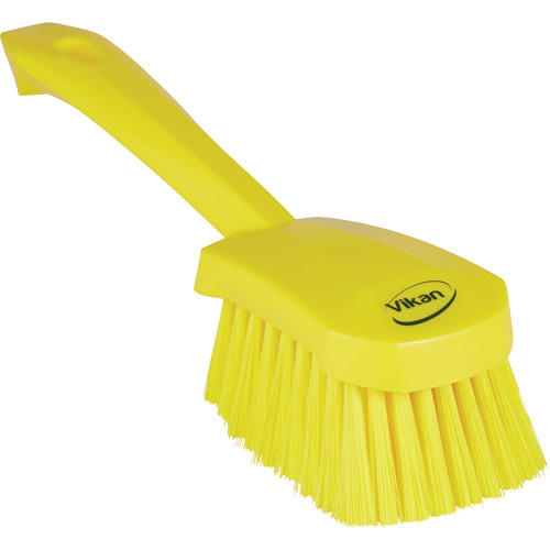 Brosse &agrave; r&eacute;curer avec manche court, Soies Doux, Longueur de 10-1/2", Jaune Southpoint Industrial Supply
