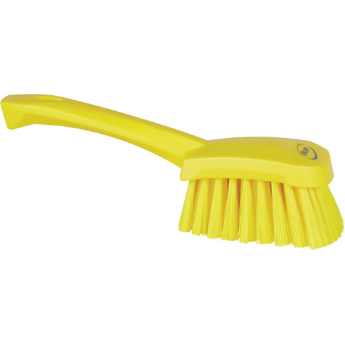 Brosse &agrave; r&eacute;curer avec manche court, Soies Doux, Longueur de 10-1/2", Jaune Southpoint Industrial Supply