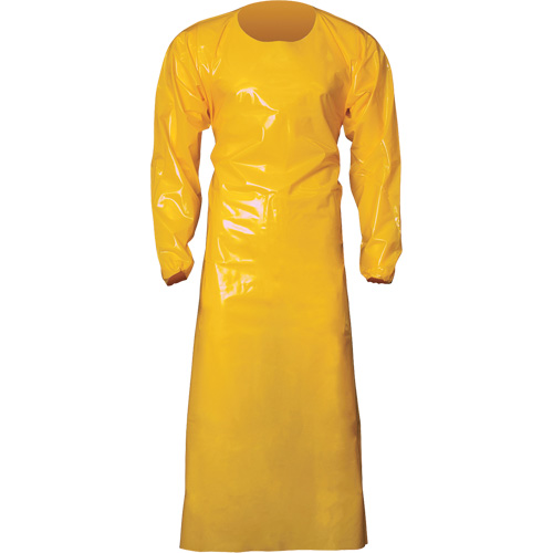 Top Dog 6 Mil. Gown, X-Large, Yellow, Polyurethane Southpoint Industrial Supply