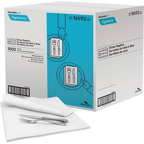 Serviettes de table Pro Signature, 1 pli, 15" x 15" Southpoint Industrial Supply