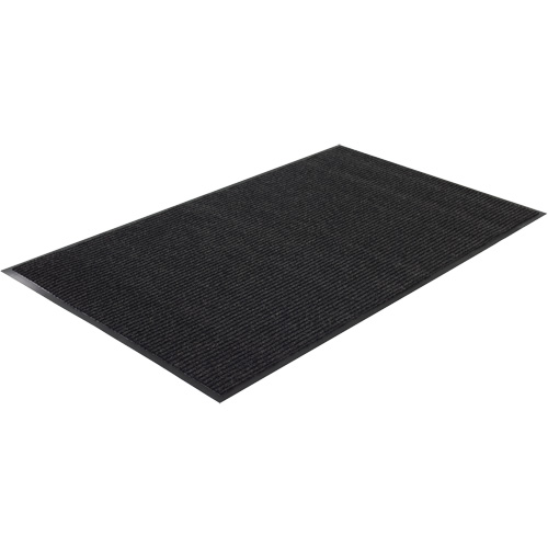 Twin Rib Matting, Wiper/Scraper, 2' x 3' x 1/4", Charcoal Southpoint Industrial Supply
