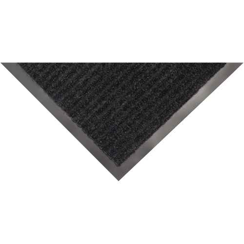 Twin Rib Matting, Wiper/Scraper, 2' x 3' x 1/4", Charcoal Southpoint Industrial Supply