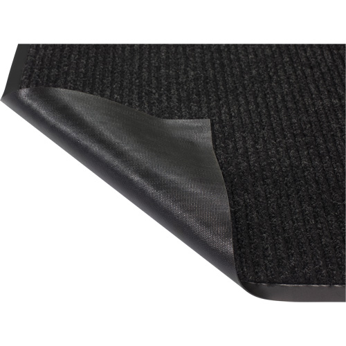 Twin Rib Matting, Wiper/Scraper, 2' x 3' x 1/4", Charcoal Southpoint Industrial Supply