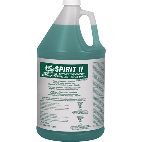 Spirit II Detergent Disinfectant, 4 L, Jug Southpoint Industrial Supply