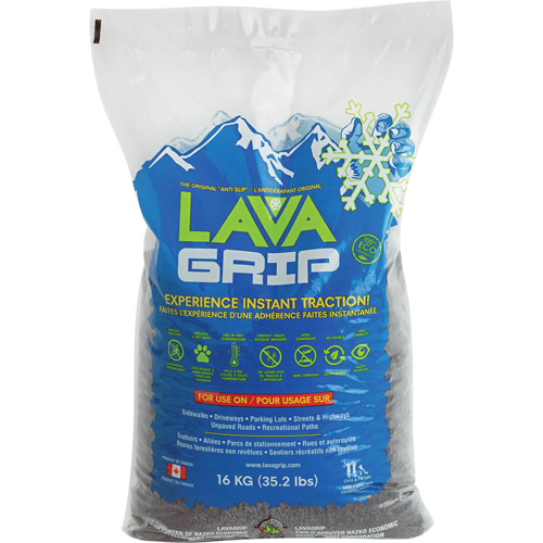 LavaGrip Traction-Aid, Container Size 35.3 lbs. (16 kg), Bag Southpoint Industrial Supply