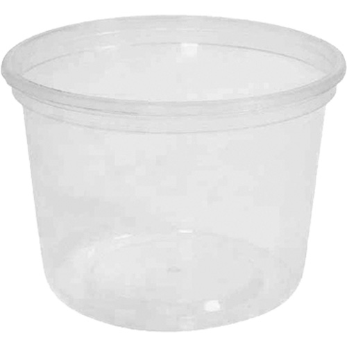 MicroGourmet 16 oz. Clear Deli Container without Lid, Plastic, Round Southpoint Industrial Supply