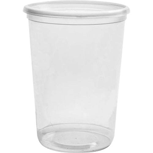 Magik 32 oz. Clear Deli Container without Lid, Plastic, Round Southpoint Industrial Supply