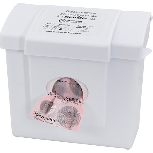 Contenant &agrave; d&eacute;chets & distributeur combin&eacute; Scensibles Southpoint Industrial Supply