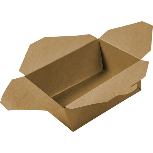 Kraft Take Out Food Containers, Corrugated, Rectangular Southpoint Industrial Supply