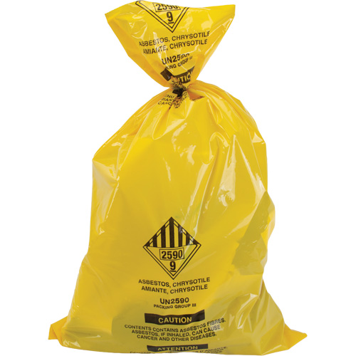 Doublures pour d&eacute;chets dangereux, Amiante, 40" lo x 26" la, 3 mils Southpoint Industrial Supply