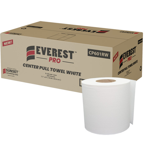 White Paper Towels, 1 Ply, Centre Pull Southpoint Industrial Supply