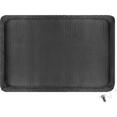 Hog Heaven Electrically Conductive Mat, 4' W x 6' L, 5/8" Thickness, Black, Nitrile Southpoint Industrial Supply