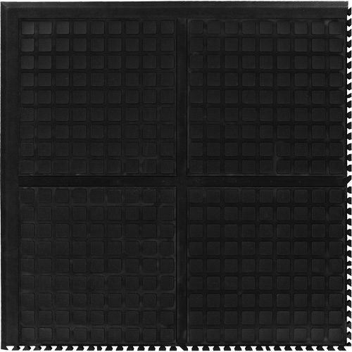 Hog Heaven III Comfort Modular Centre Tile, Corrugated, 3' x 3' x 3/4", Black, Nitrile Southpoint Industrial Supply