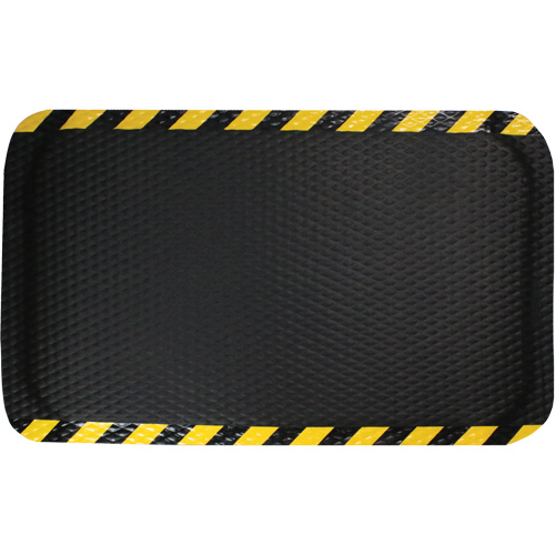 Hog Heaven Mat, Diamond, 3' x 5' x 5/8", Black/Yellow, Nitrile Southpoint Industrial Supply