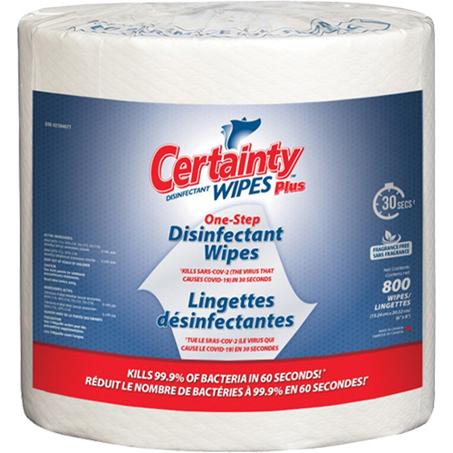Plus Disinfectant Wipes, 7-9/10" x 5-9/10", 800 Count Southpoint Industrial Supply