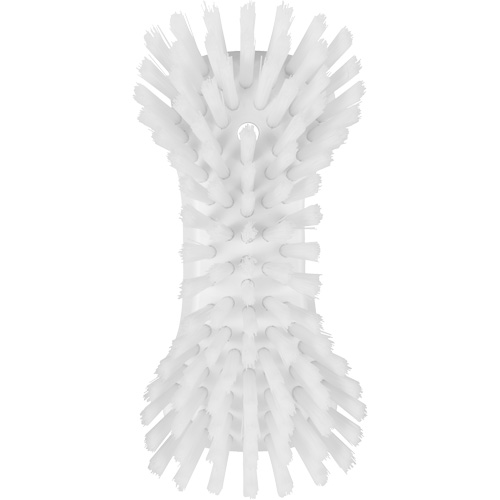 Hand Brush, Extra Stiff Bristles, 9-1/10" Long, White Southpoint Industrial Supply