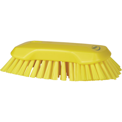 Hand Brush, Extra Stiff Bristles, 9-1/10" Long, Yellow Southpoint Industrial Supply