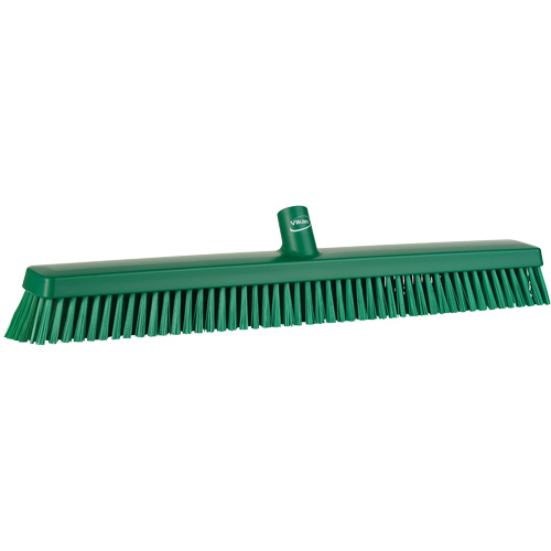 Balai-brosse robuste, Crins Fin/Ferme, 24", Vert Southpoint Industrial Supply