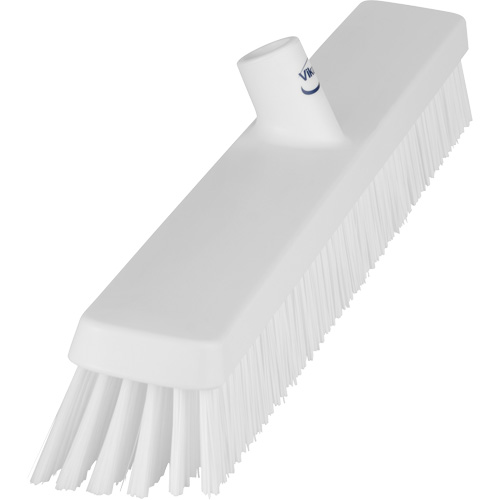 Heavy-Duty Push Broom, Fine/Stiff Bristles, 24", White Southpoint Industrial Supply
