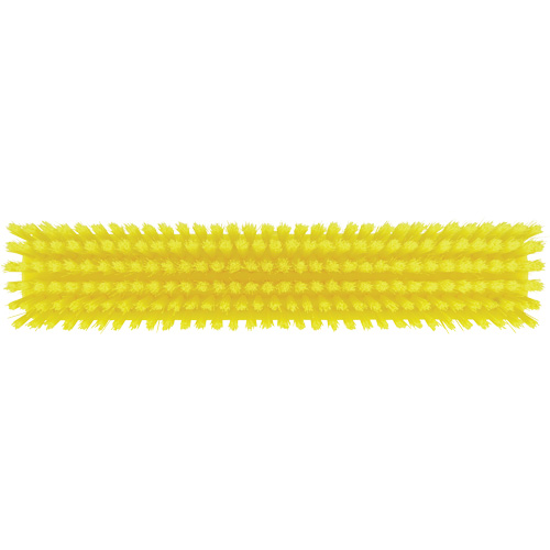 Push Broom Head, Fine/Stiff Bristles, 16-1/2", Polyester/Polypropylene, Yellow Southpoint Industrial Supply