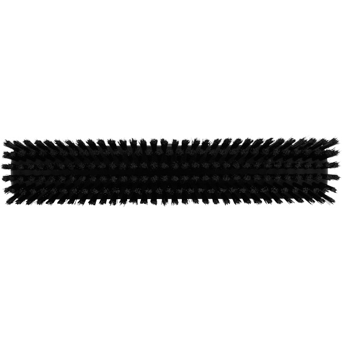 Push Broom Head, Fine/Stiff Bristles, 16-1/2", Polyester/Polypropylene, Black Southpoint Industrial Supply