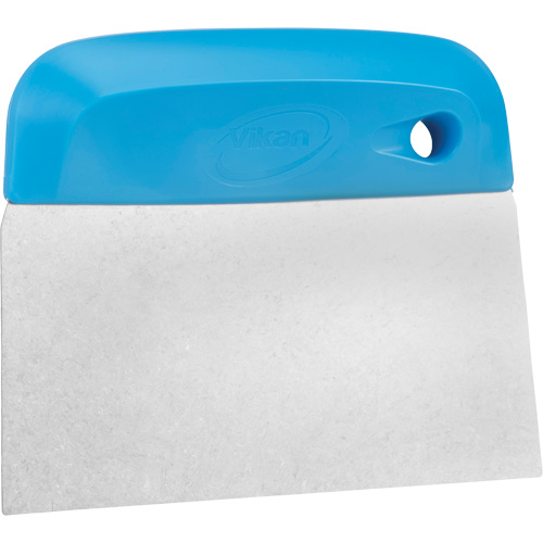 Flexible Stainless Steel Dough Cutter/Scraper, Blue, 4-1/2" W x 5-3/4" L Southpoint Industrial Supply