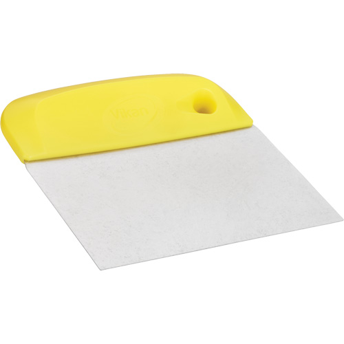 Flexible Stainless Steel Dough Cutter/Scraper, Yellow, 4-1/2" W x 5-3/4" L Southpoint Industrial Supply