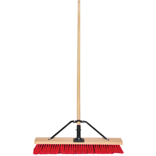 Balai-brosse &agrave; manche renforc&eacute;, 24", Moyen, Soies PVC Southpoint Industrial Supply
